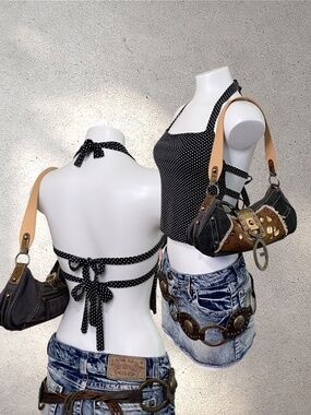 Edikted Polka Dot Halter Top Open Back Tie Detail | Pinterest Girl